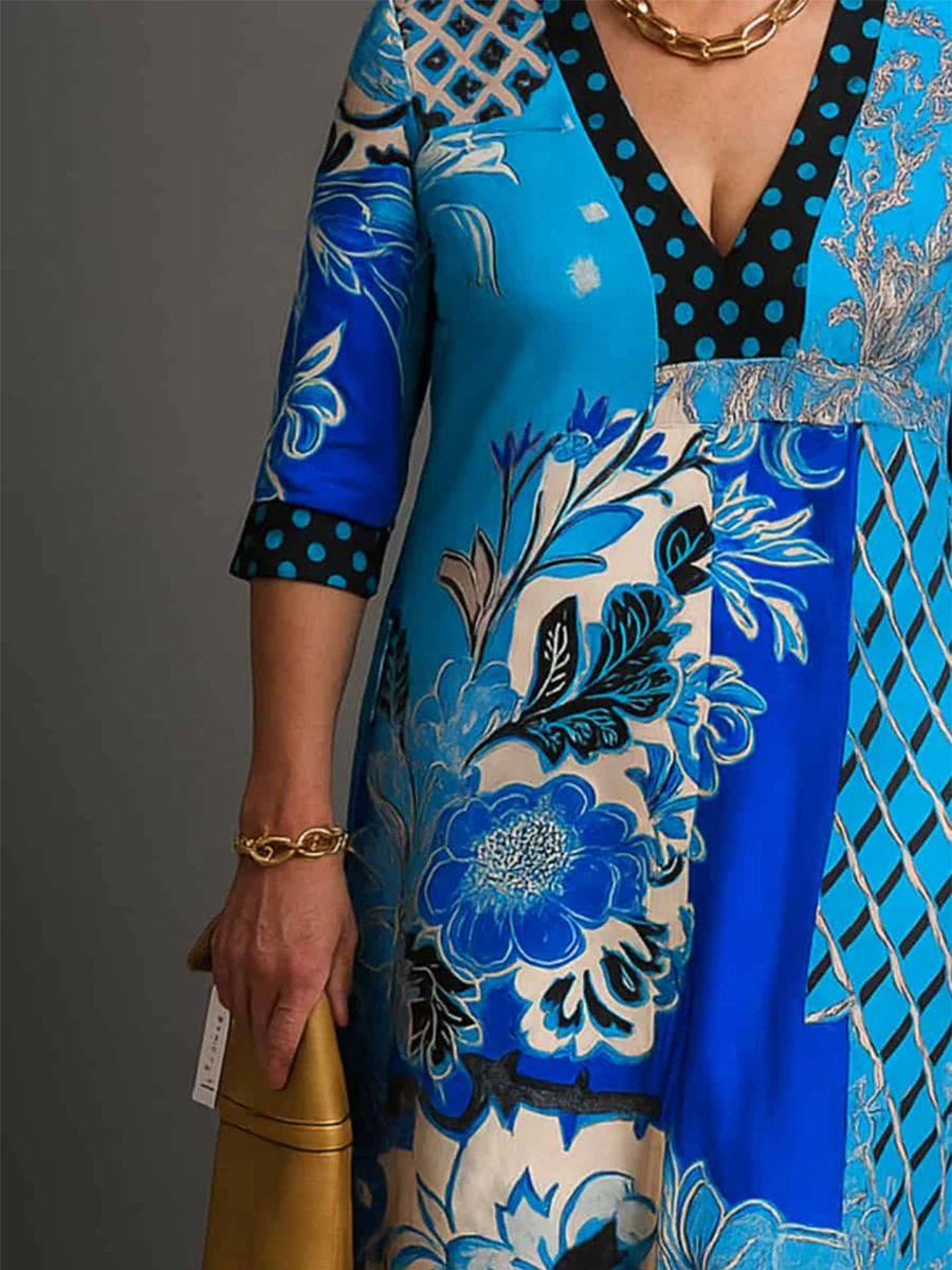 Elena - Elegante bloemenjurk