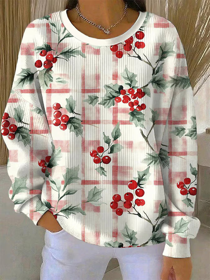 Ivy - Kersttrui met besmotief