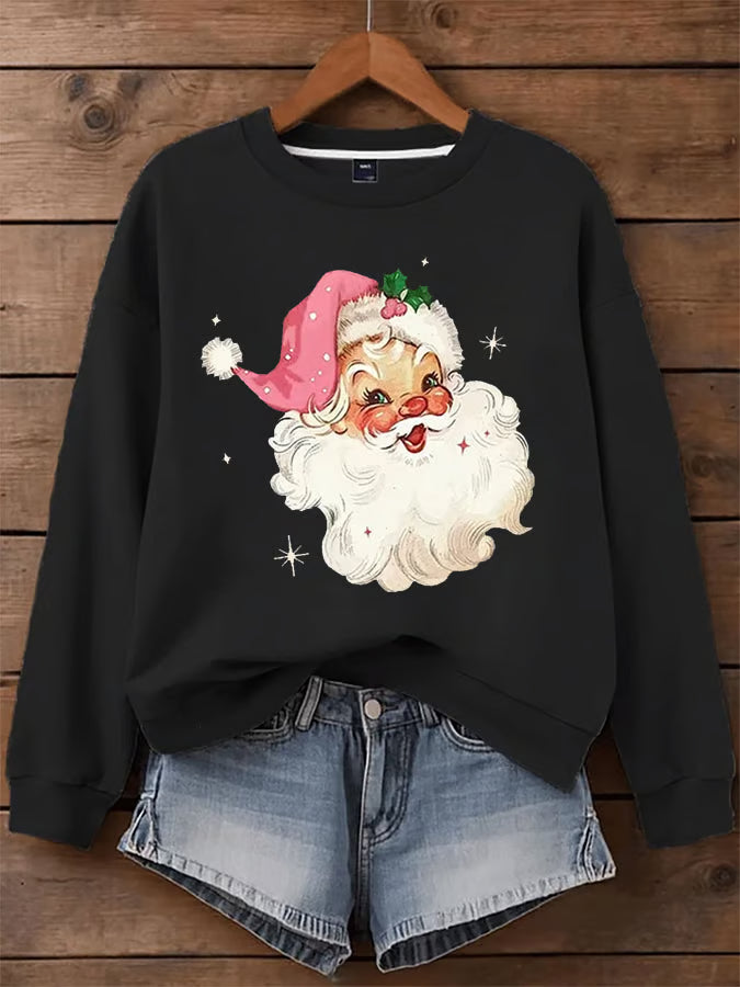 Vera – Trui met vintage kerstprint