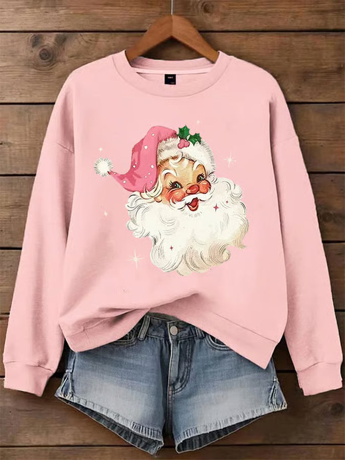 Vera – Trui met vintage kerstprint