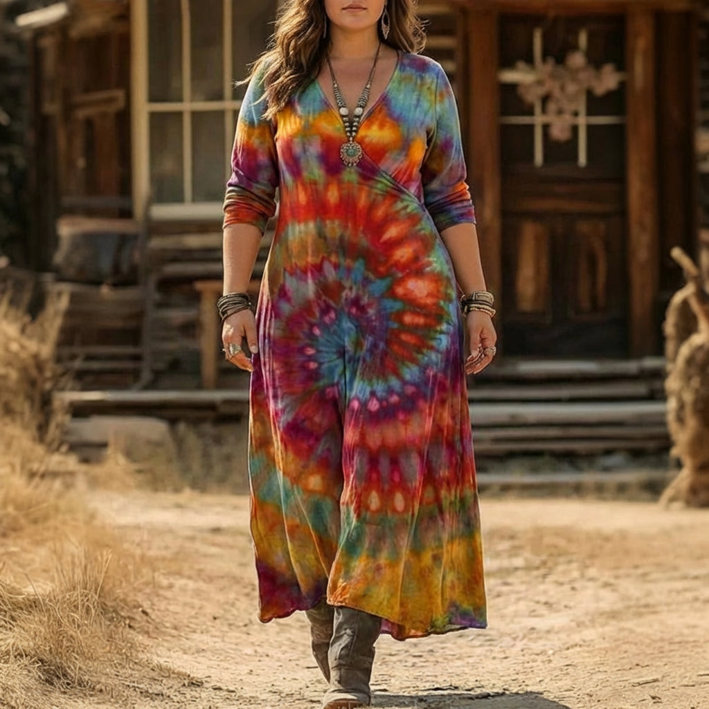 Charlotte | Vintage-geïnspireerde Lange Mouw Casual Jurk