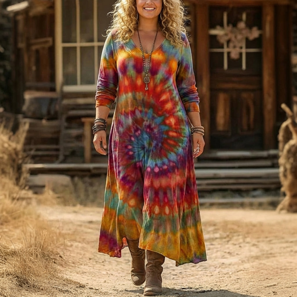 Charlotte | Vintage-geïnspireerde Lange Mouw Casual Jurk