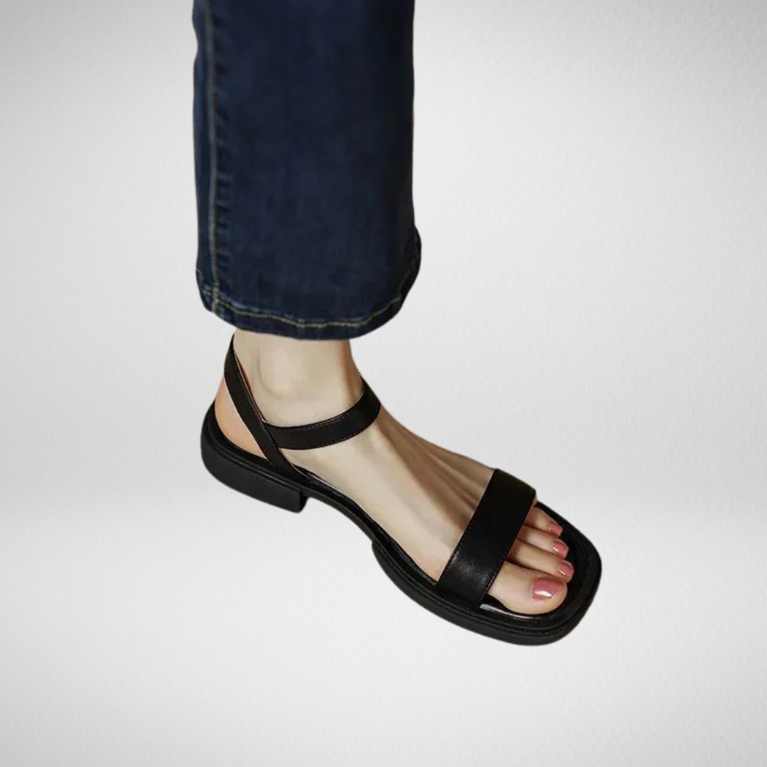 Evelyn - Leren Sandalen