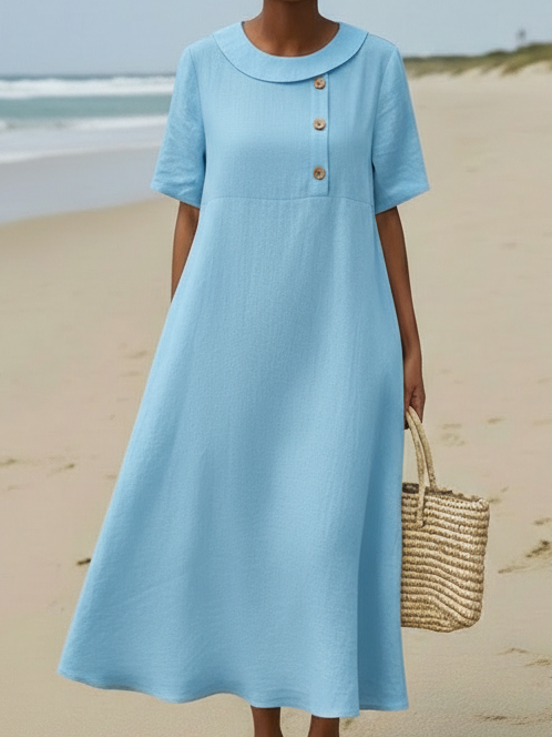 Lena – Jurk met knoopdetails