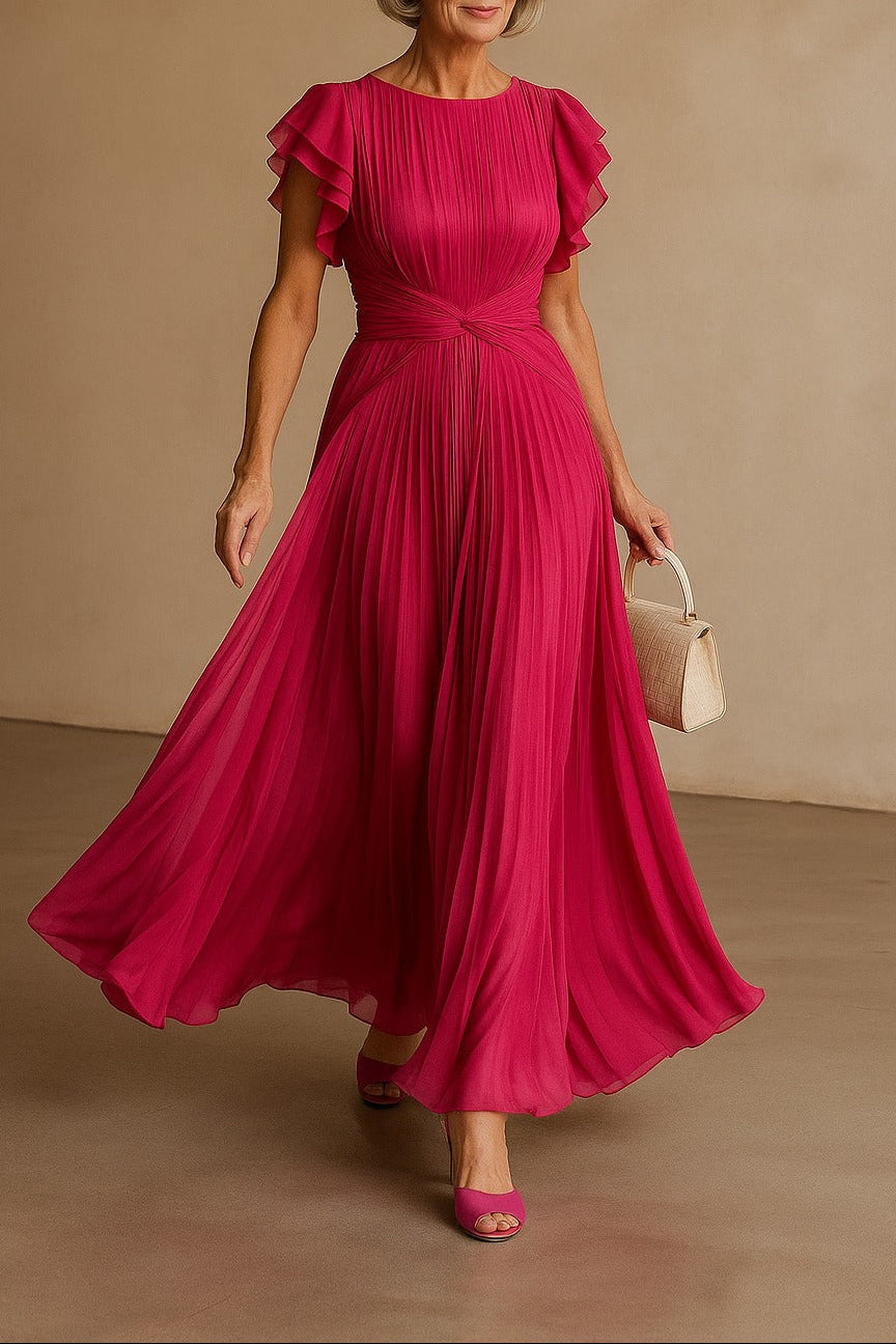 Mud™ - Elegante Plissé Avondjurk