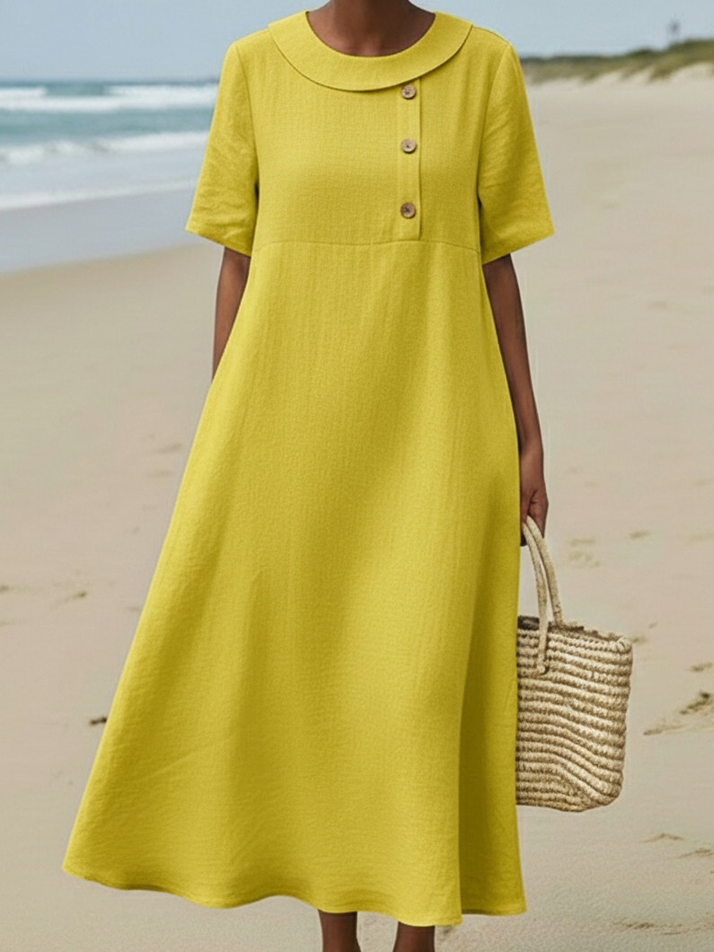 Lena – Jurk met knoopdetails