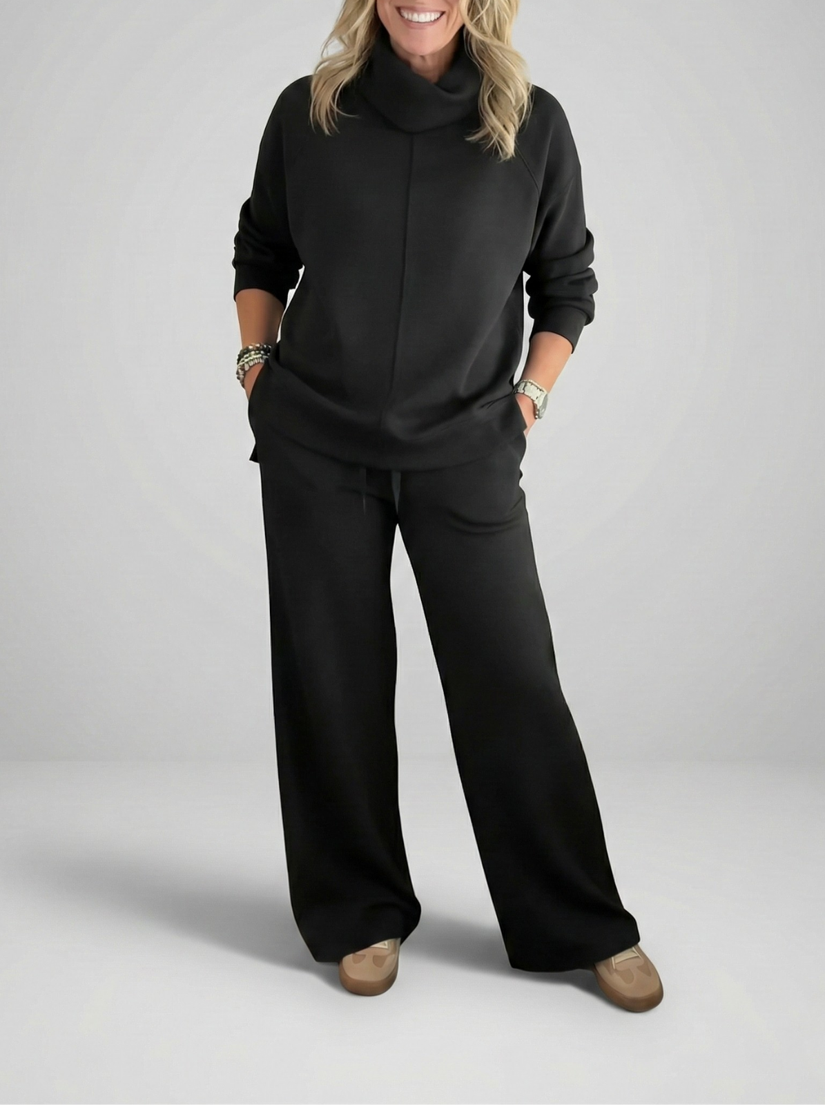 Lotte – Comfortabele set met wijde broek
