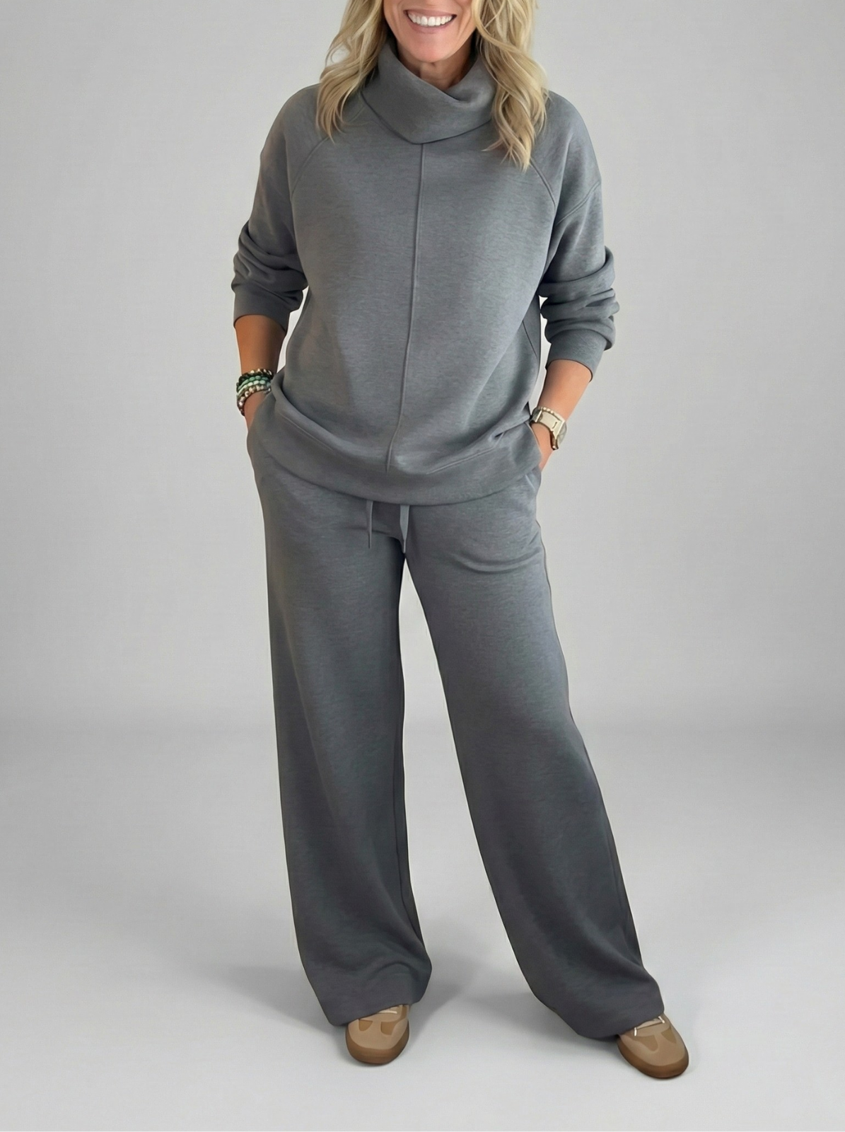 Lotte – Comfortabele set met wijde broek