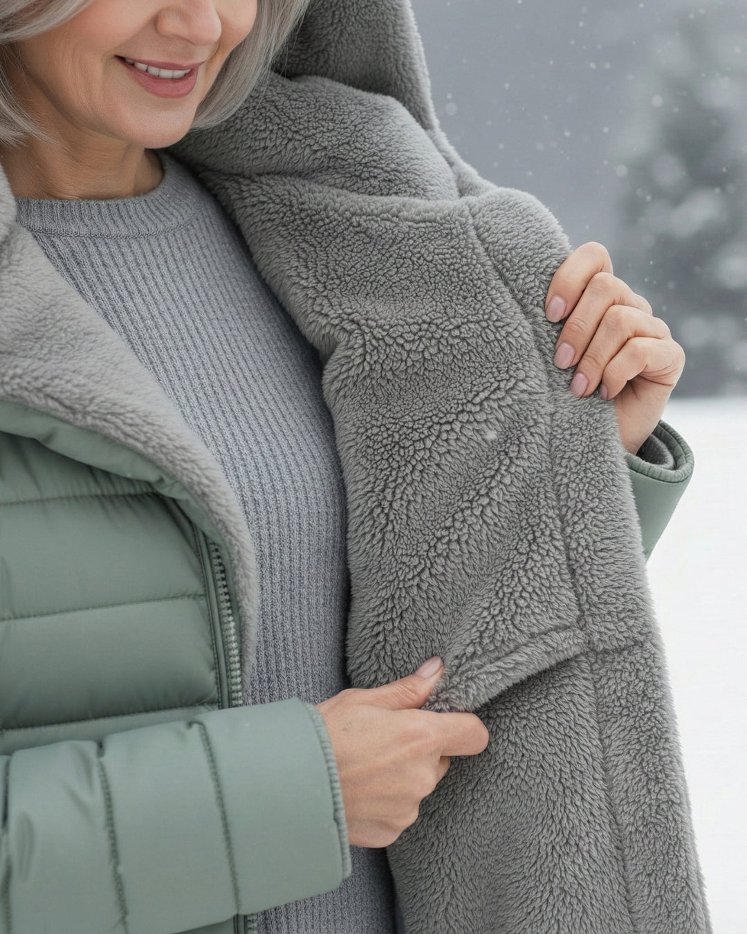 Elena – Gewatteerde winterjas met capuchon