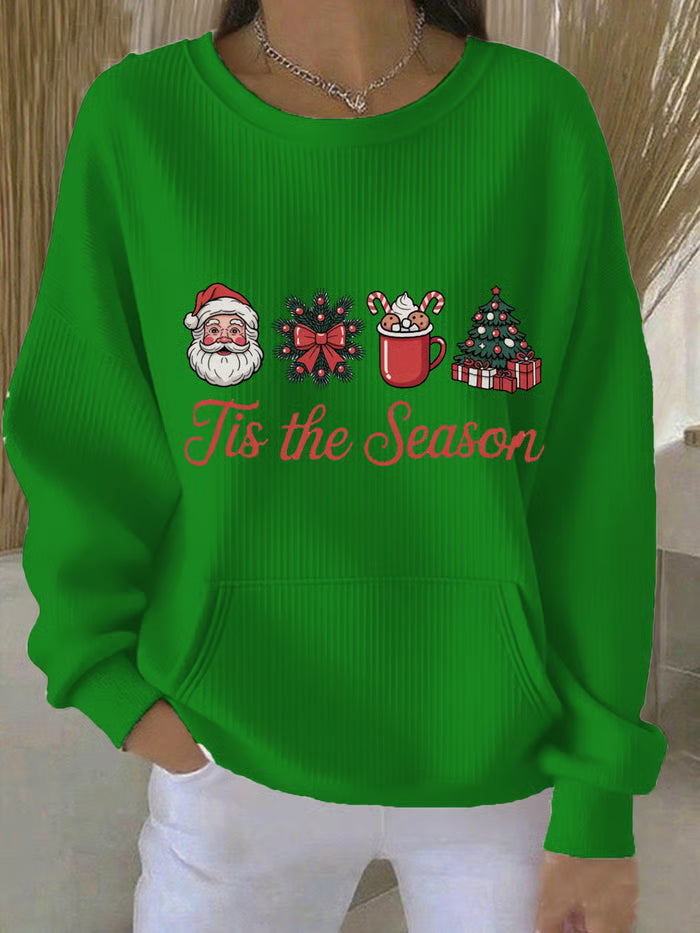 Fenna - Kersttrui met kerstboomprint
