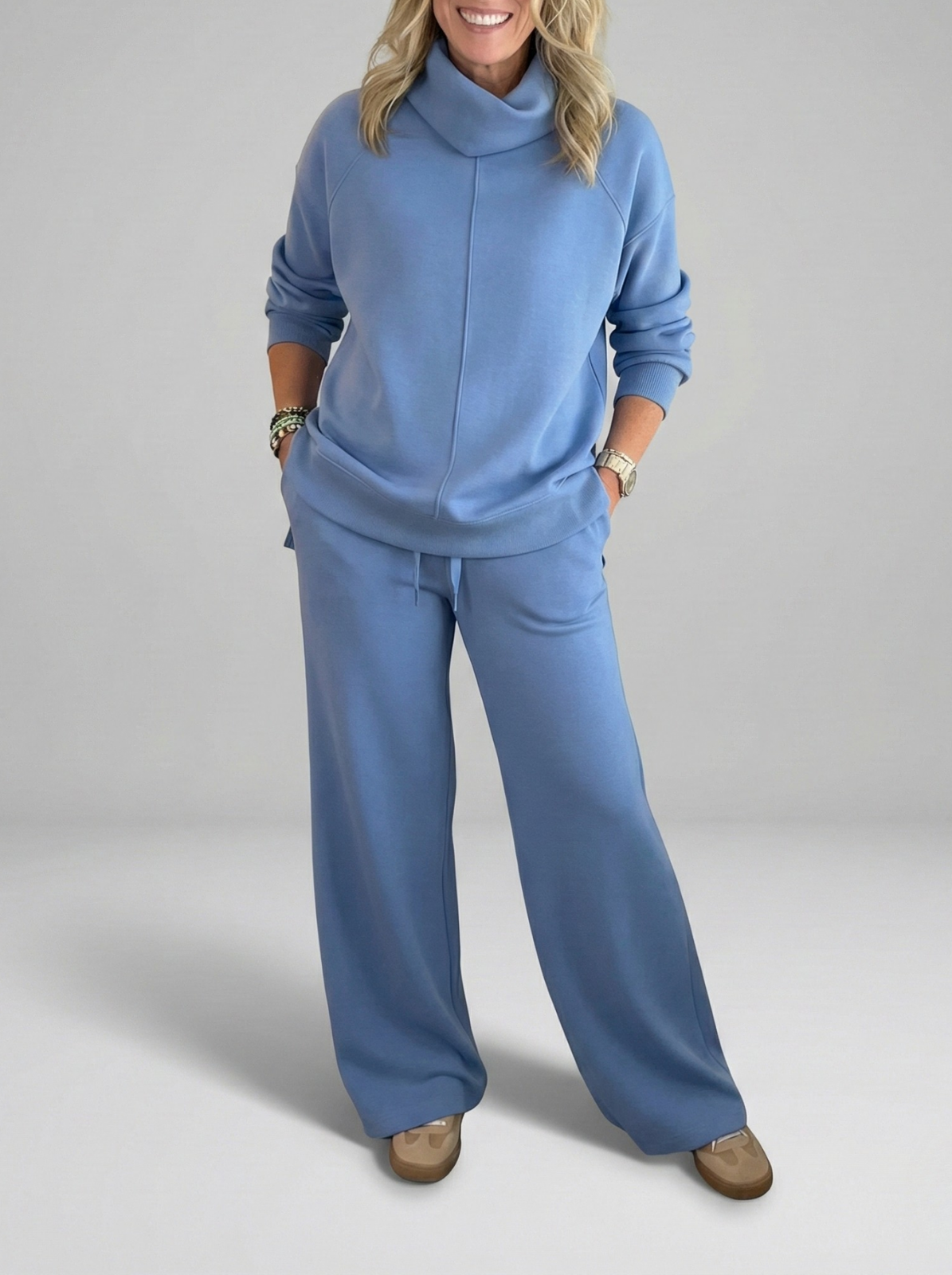 Lotte – Comfortabele set met wijde broek