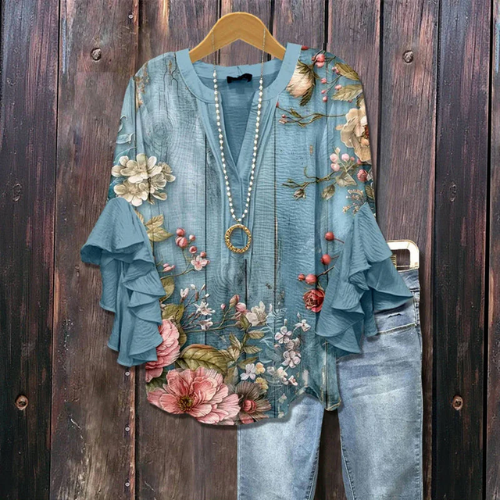 Anja – Blouse met bloemenprint