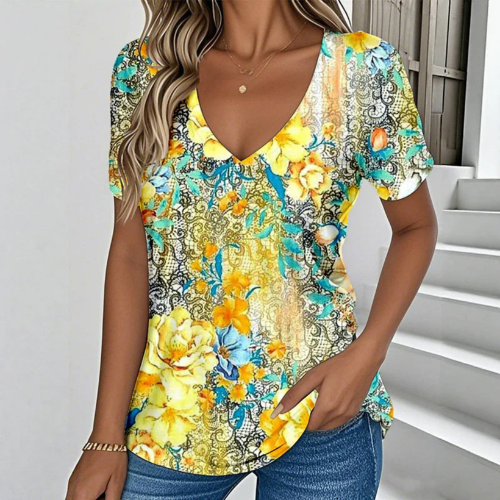 Lotte – Shirt met V-hals