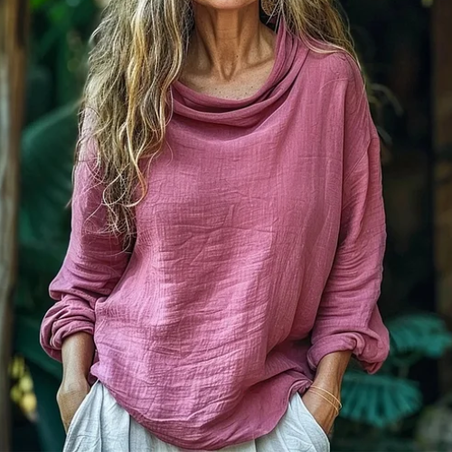 Lina – Blouse met hals