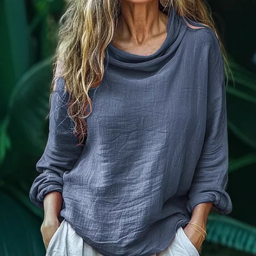 Lina – Blouse met hals