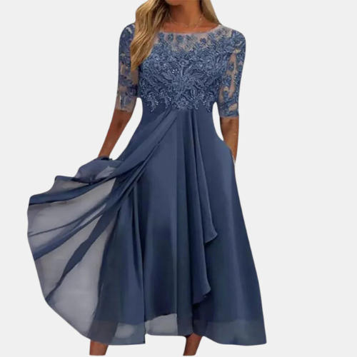 Elvina – Jurk met kantdetail
