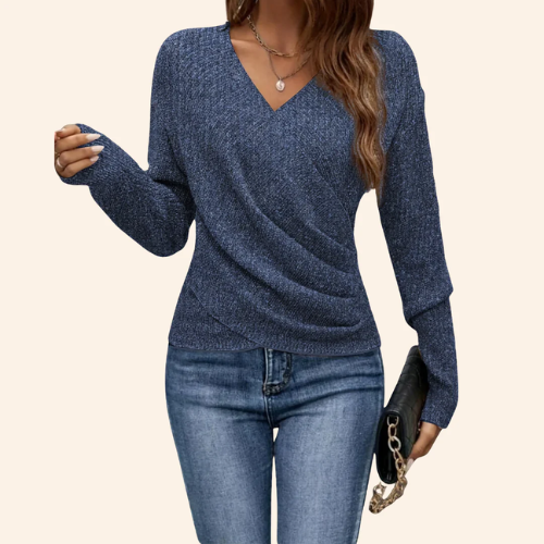 Mila – Elegante blouse met V-hals