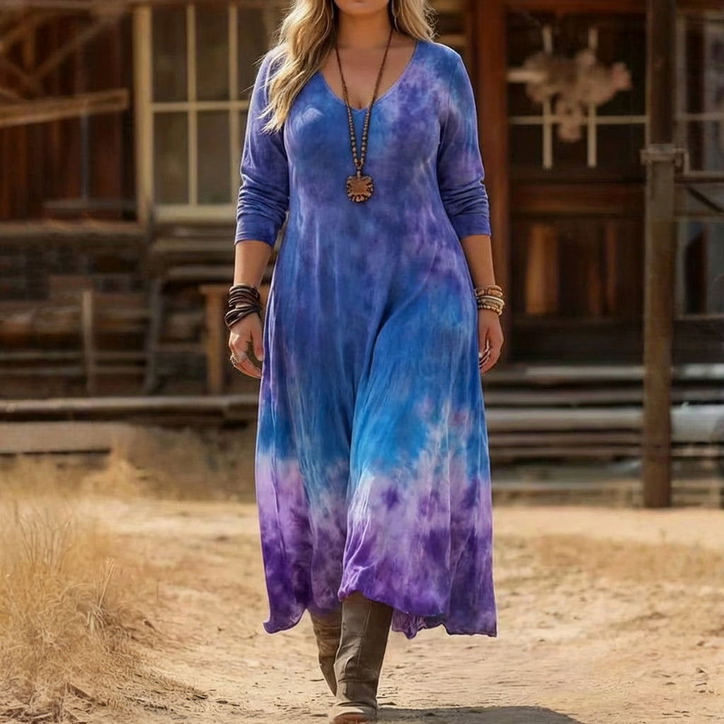 Ella | Vintage-geïnspireerde Lange Mouwen Casual Jurk