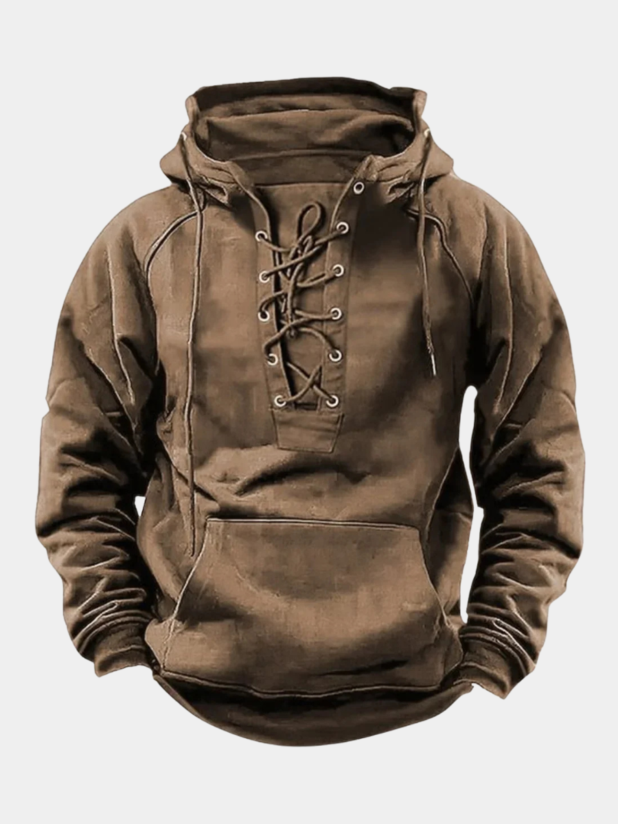 Dumont – Sportieve hoodie met veterdetail