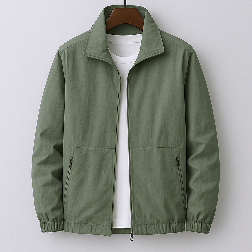 Hofman™ | Lichtgewicht casual jack met opstaande kraag