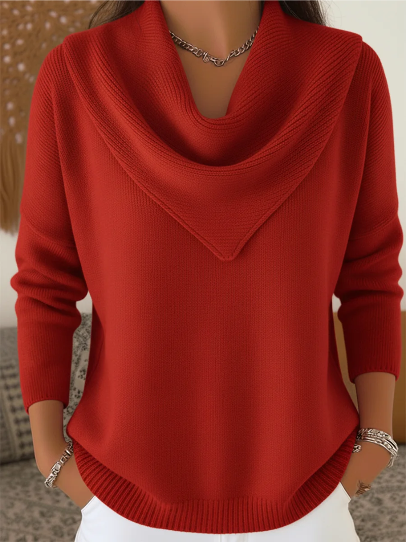 Nora – Trui met watervalhals
