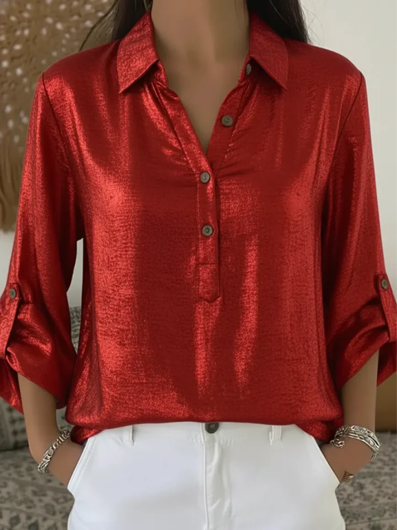 Vera – Blouse met V-hals