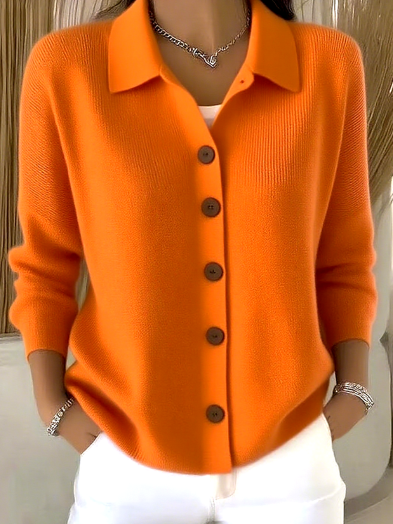 Sofie - Gebreide blouse met knopen
