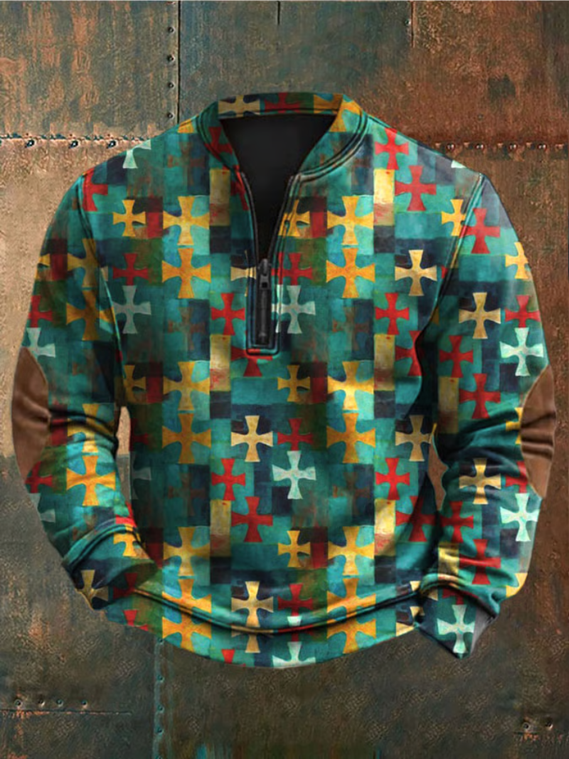 Mateo - Trui met geometrisch patroon