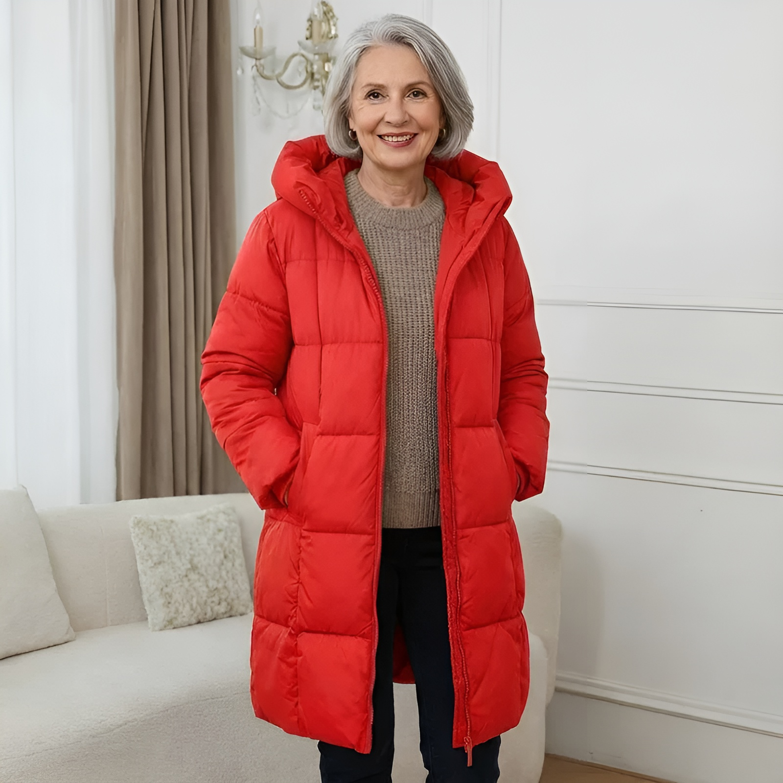 Iris – Gewatteerde jas met capuchon