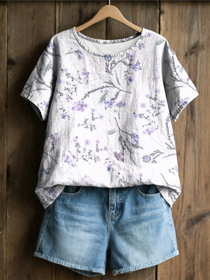 Lina – Blouse met fijne print