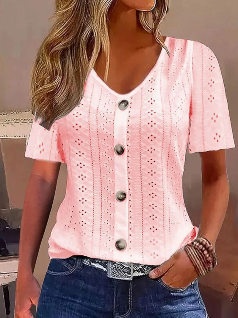 Elena – Blouse met knoopsluiting