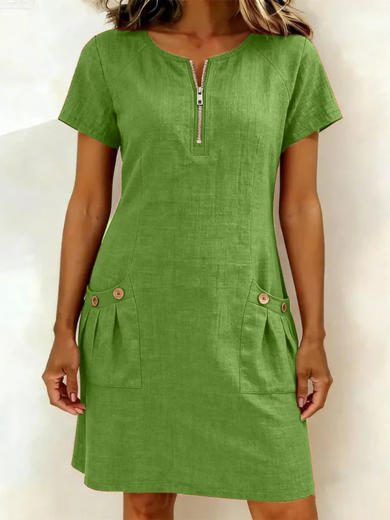 Rosalie – Jurk met ritsdetail