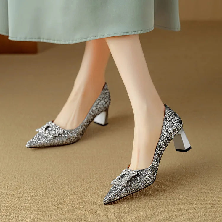 Gloria Glitter Mary Janes