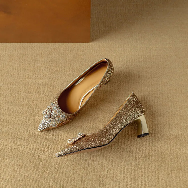 Gloria Glitter Mary Janes