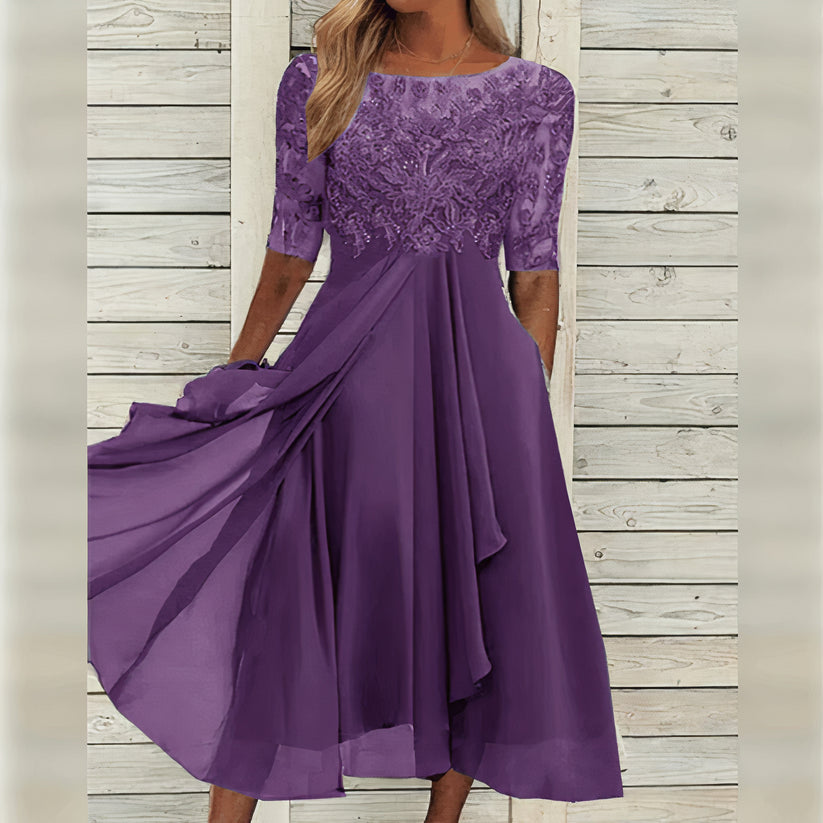 Puck™ - Elegante Midi-jurk van Kant