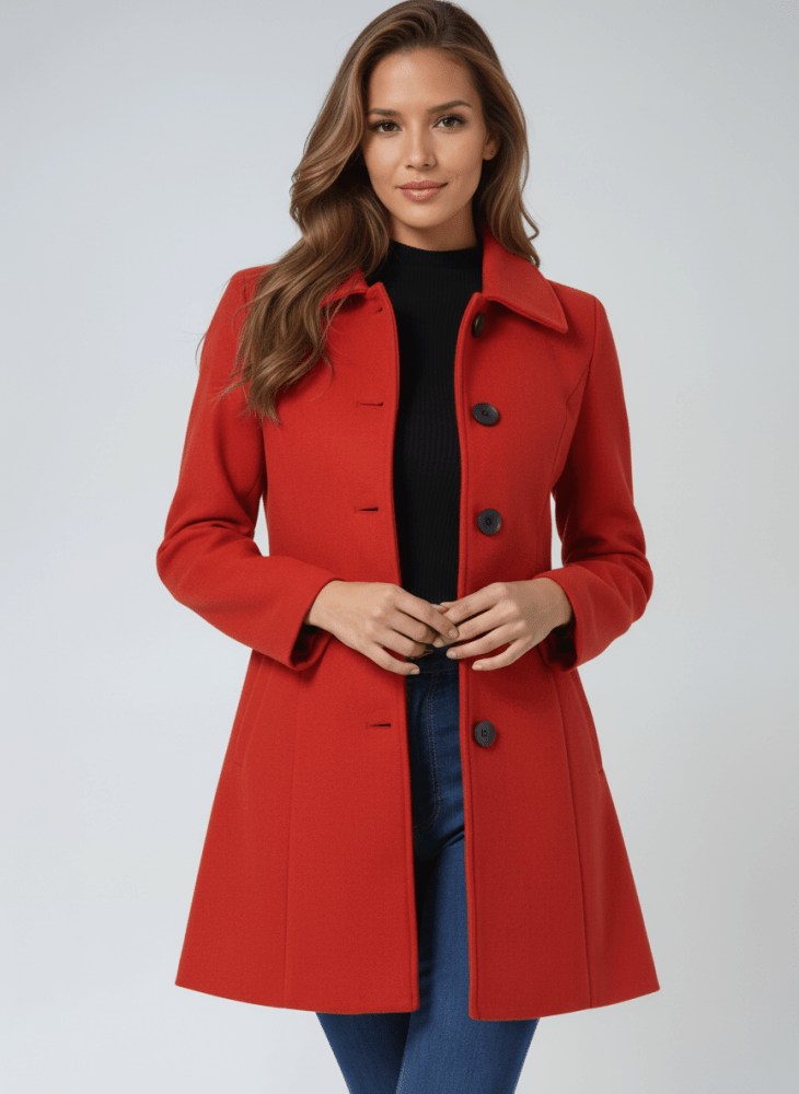 Emma – Klassieke jas met knoopsluiting