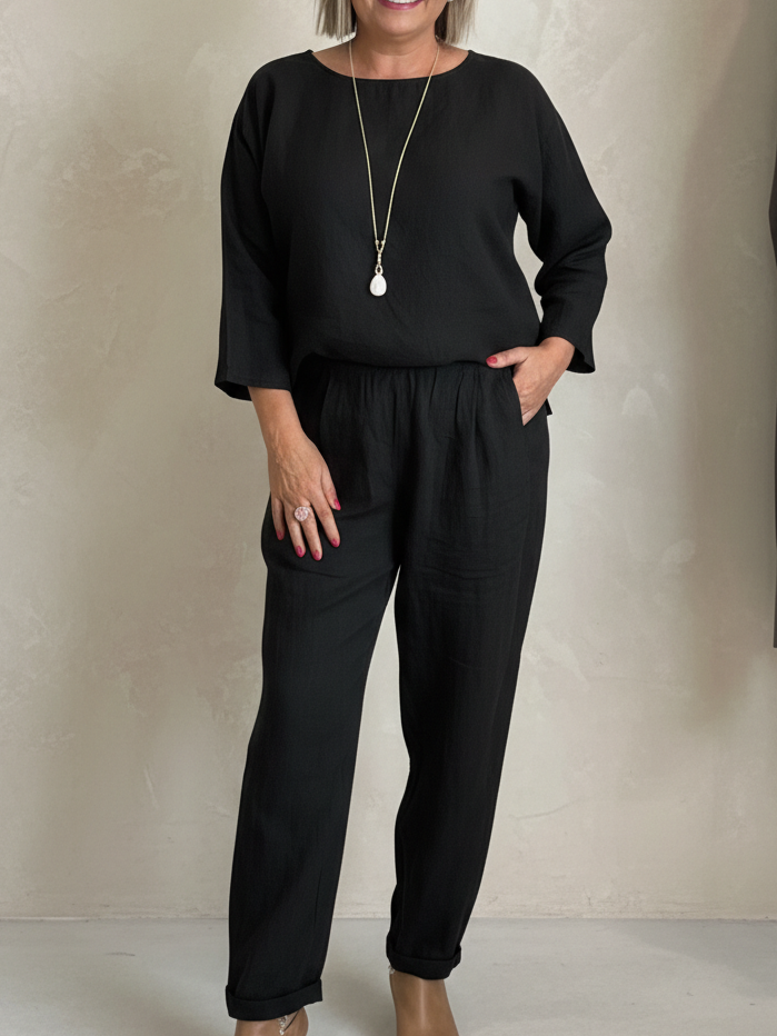 Sanne – Tweedelige set met top en broek