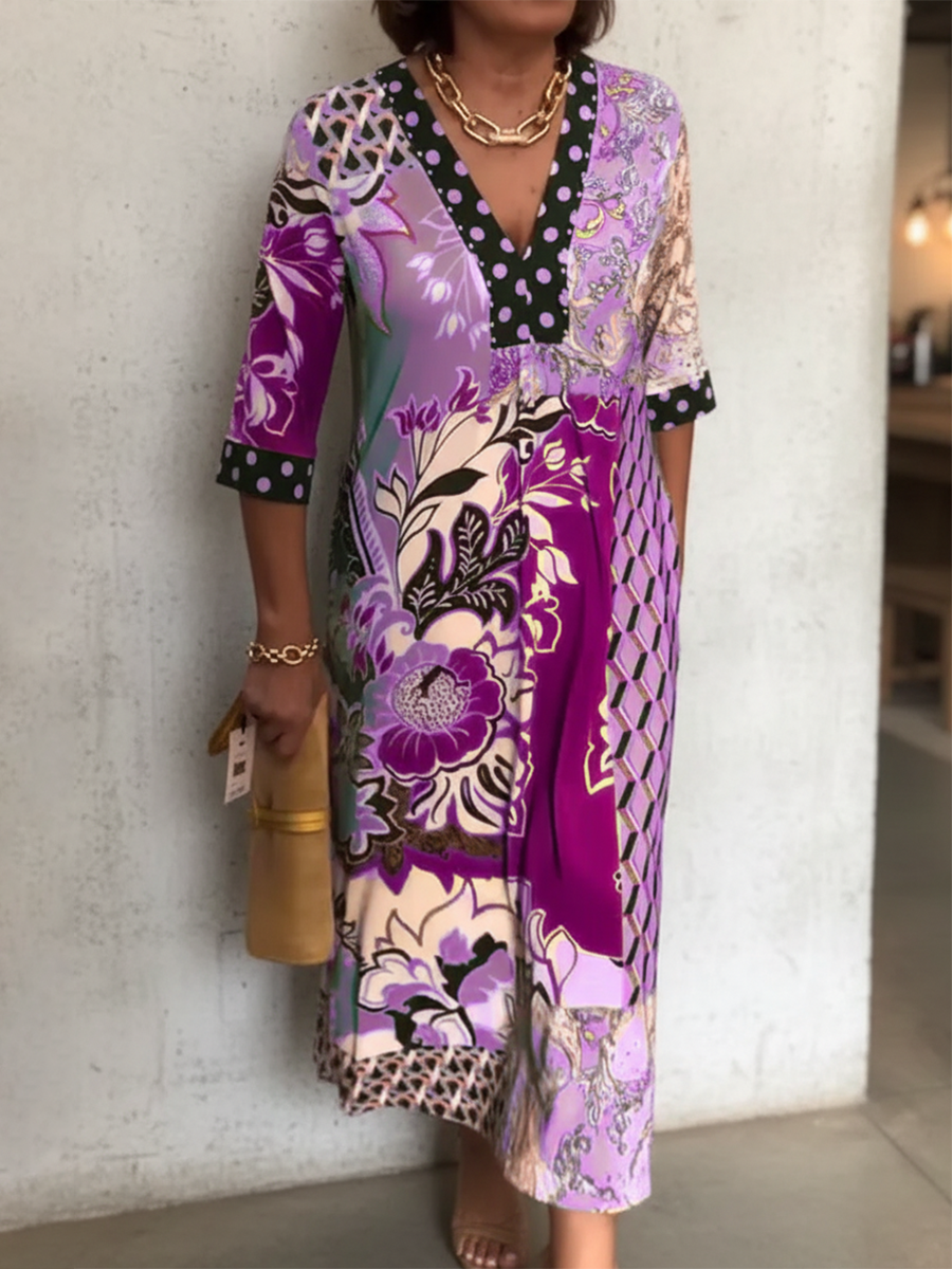 Elena - Elegante bloemenjurk