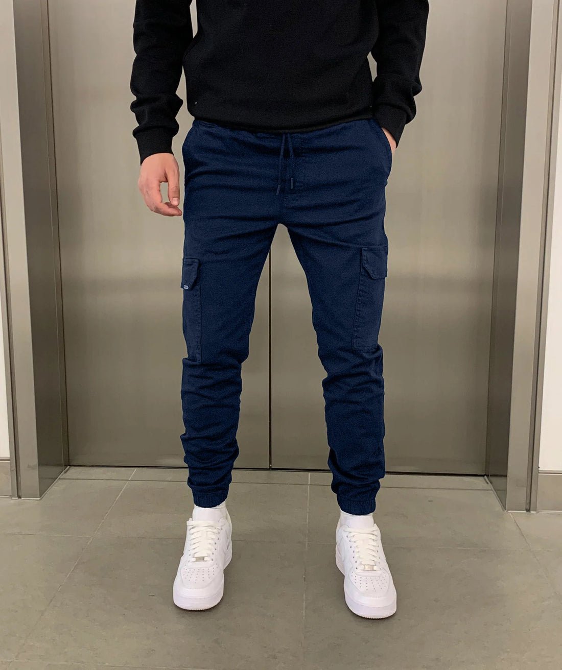 Laurent™ Stijlvolle en praktische cargo jogger