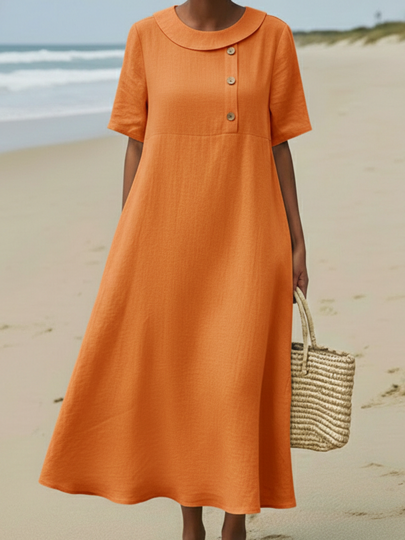 Lena – Jurk met knoopdetails
