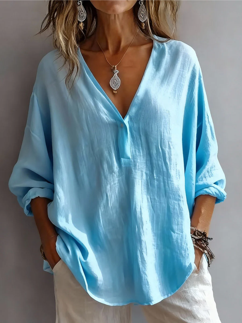 Elina – Blouse met V-hals