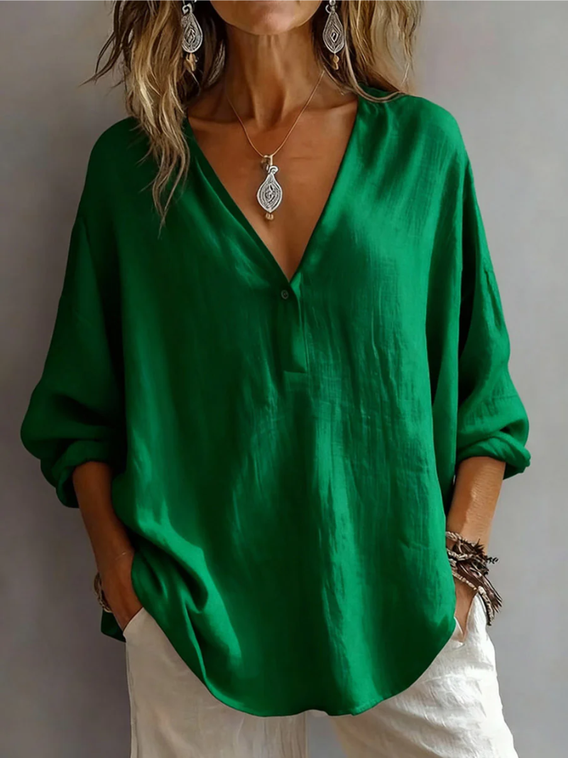 Elina – Blouse met V-hals