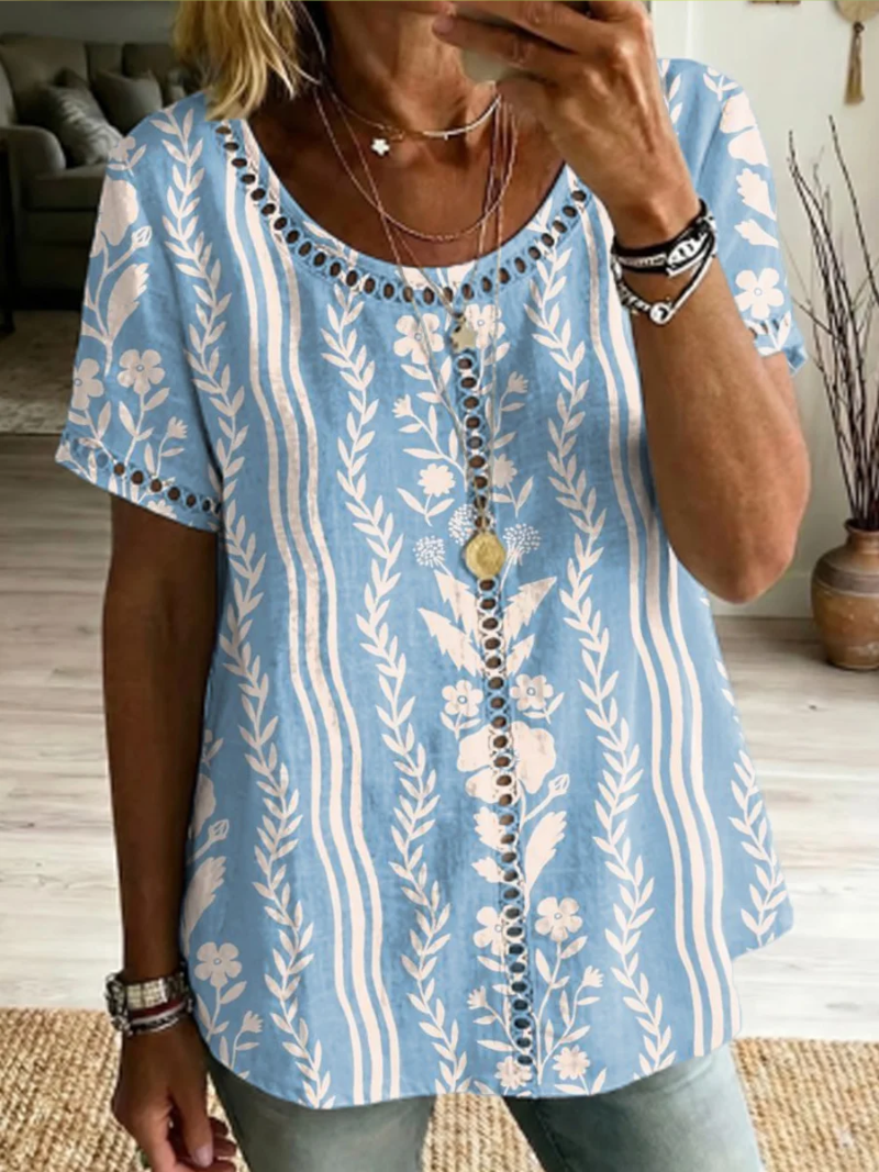 Mira – Top met bloemenprint