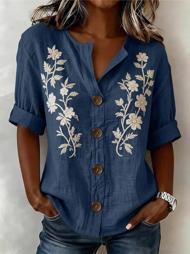 Noor – Top met knoopsluiting