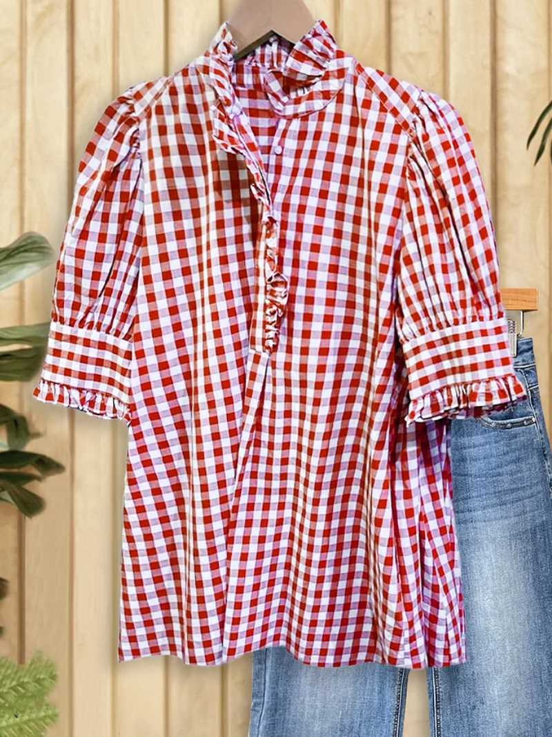 Lotte – Blouse met knoopsluiting