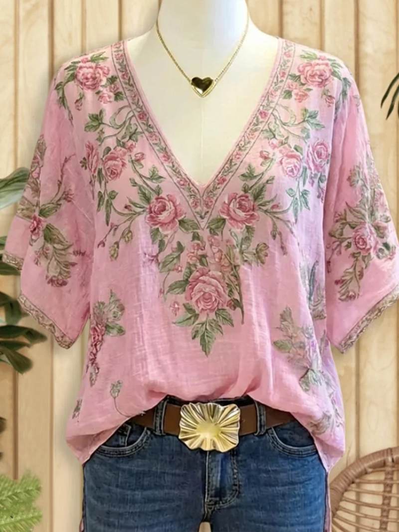 Sara – Blouse met V-hals