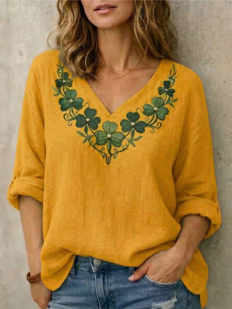Sara – Blouse met V-hals