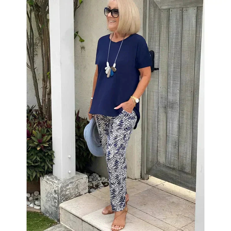 Maria – Tweedelige set met print