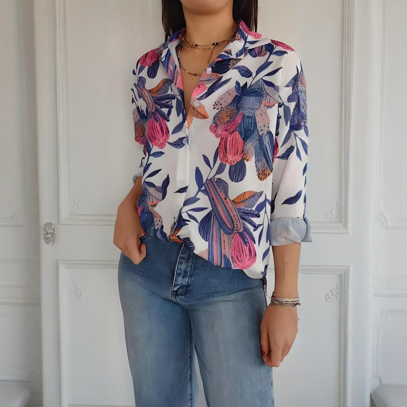 Anna – Blouse met bloemprint