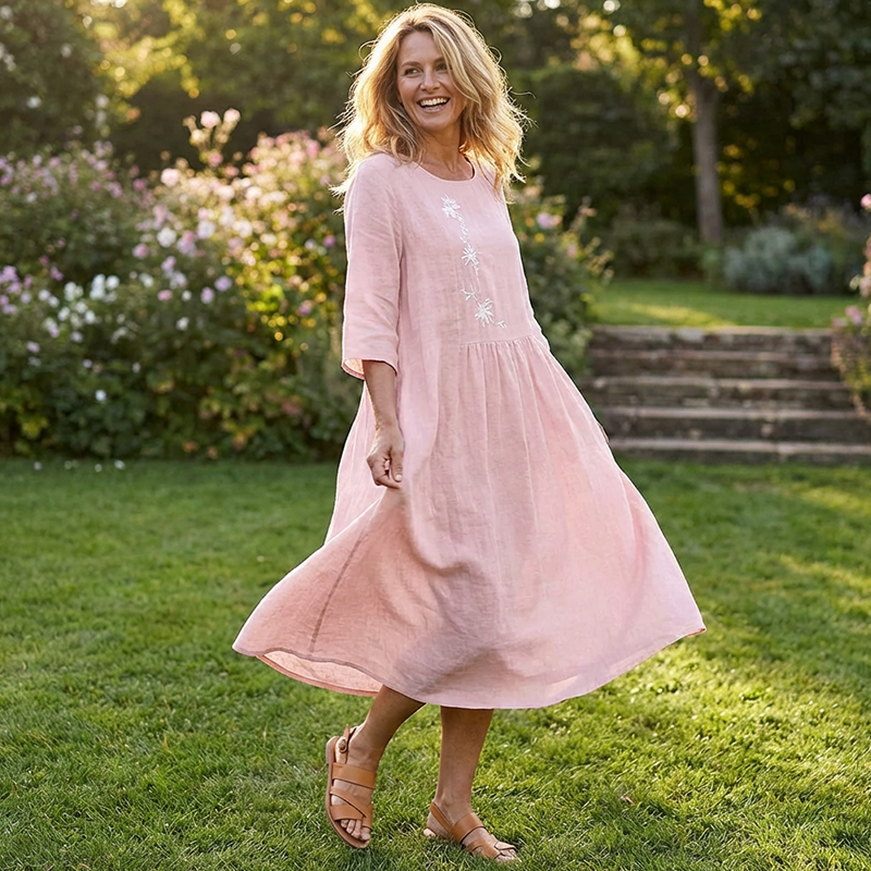 Mila – Jurk met ronde hals